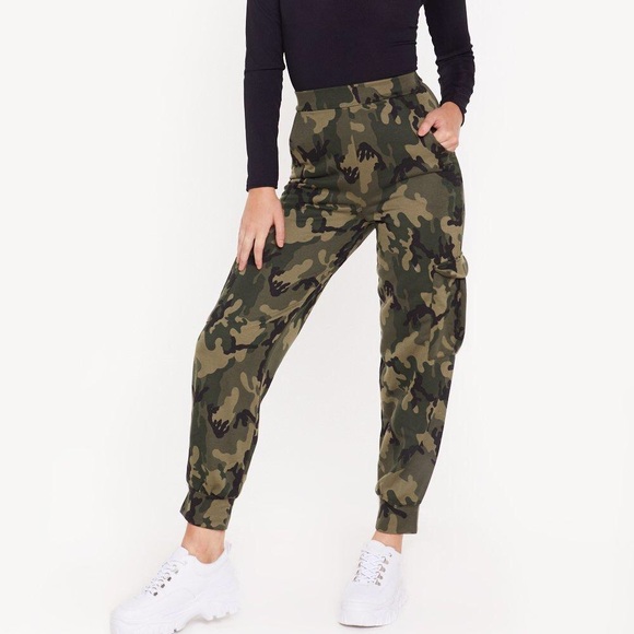 Nasty Gal Pants - camo joggers